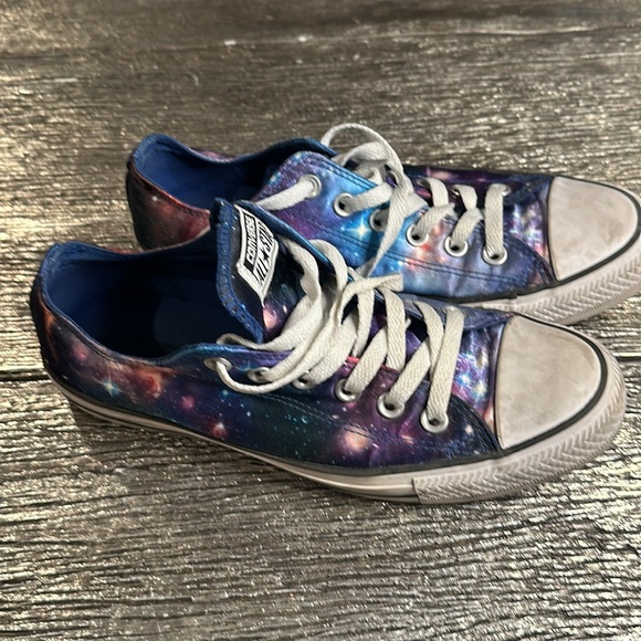 Rare Galaxy Converse All Star Space Purple Nebula Shoes Women’s - Picture 2 of 6